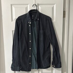 H&M Black Lightweight Shirt Jacket